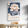 Affiche William Morris Lotus Rose et Bleue salle a manger 1.webp