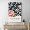Affiche William Morris Pivoines 2 mur clair 1.webp