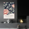 Affiche William Morris Pivoines 2 salon noir 1.webp