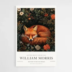 Affiche William Morris Renard Orange 1 1.webp