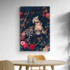 Tableau William Morris Leopard Fleurs salle a manger 1.webp