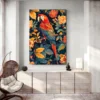 Tableau William Morris Perroquet deco moderne 1.webp