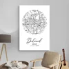 affiche carte dortmund decoration moderne 1.webp