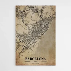 affiche carte vintage barcelona spain 1.webp