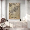 affiche carte vintage barcelona spain deco moderne 1.webp