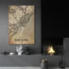 affiche carte vintage barcelona spain salon noir 1.webp