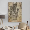 affiche carte vintage kyoto japan decoration moderne 1.webp