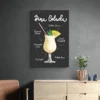 affiche recette pina colada decoration sobre 1.webp