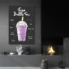 affiche taro bubble tea salon noir 1.webp
