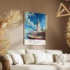 affiche voyage casablanca salon taupe 1.webp