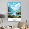 affiche voyage fjords decoration moderne 1.webp