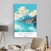 affiche voyage lac annecy decoration moderne 1.webp