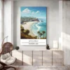 affiche voyage malibu deco moderne 1.webp