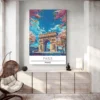 affiche voyage paris arc de triomphe deco moderne 1.webp