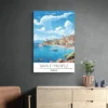 affiche voyage saint tropez decoration sobre 1.webp