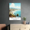 affiche voyage santa monica decoration sobre 1.webp