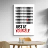 tableau motivation be yourself salle a manger 1.webp