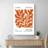 Affiche Matisse Feuilles Orange mur clair 1.webp
