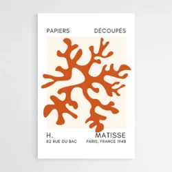 Affiche Matisse Orange Corail 1 1.webp