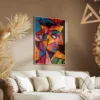 Tableau Picasso Street Art salon taupe 1.webp