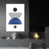 tableau abstrait moderne bleu salon noir 1.webp