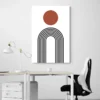 tableau abstrait moderne marron bureau 1.webp