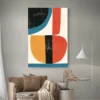 tableau abstrait multicolore contemporain decoration 1.webp
