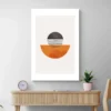 tableau abstrait orange mur clair 1.webp