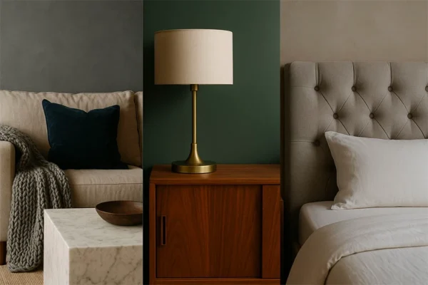 Mélangez les matières pour donner du relief à votre déco