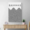 affiche bauhaus 1919 noir et blanc salon bois 1.webp