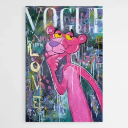 panthere rose street art 1