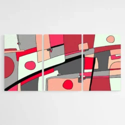 tableau abstrait triptyque 511