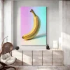 tableau art banane salon blanc 1.webp