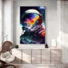 tableau cosmonaute salon blanc 1.webp