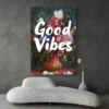 tableau good vibes salon moderne gris 1.webp