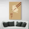 tableau japonais chat canape blanc 1.webp
