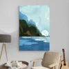 tableau paysage marin salon beige