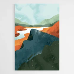 tableau peinture abstraite paysage 1