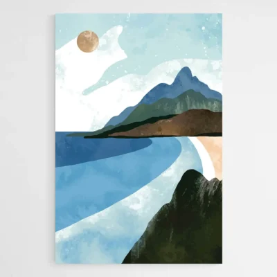 tableau peinture paysage marin 1
