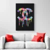tableau street art chanel canape
