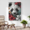 tableau tete de panda salon plante 1.webp