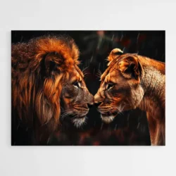 Peinture Lion et Lionne 1.webp