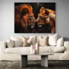 Peinture Lion et Lionne paysage 4 3 3.webp