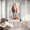 Tableau Cheval Orange portrait 2 3 4.webp