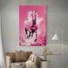 Tableau Cheval Rose portrait 2 3 2.webp