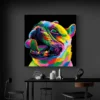 Tableau Chien Pop Art carre 2.webp