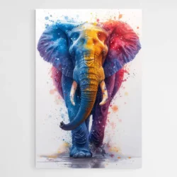 Tableau Elephant Colore 1.webp