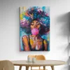 Tableau Femme Afro portrait 2 3 4.webp