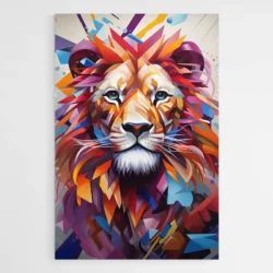 Tableau Lion Abstrait 1.webp