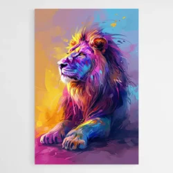 Tableau Lion Colore 1.webp
